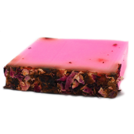 Rose Petal Soap Slice